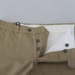 Chic Brown Cotton-Linen Cargo Pants