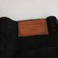 Elegant Black Stretch Cotton Jeans
