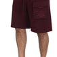 Maroon Dolce & Gabbana Casual Cargo Shorts