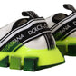 Elegant Sorrento Sneakers in White & Yellow