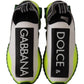 Elegant Sorrento Sneakers in White & Yellow