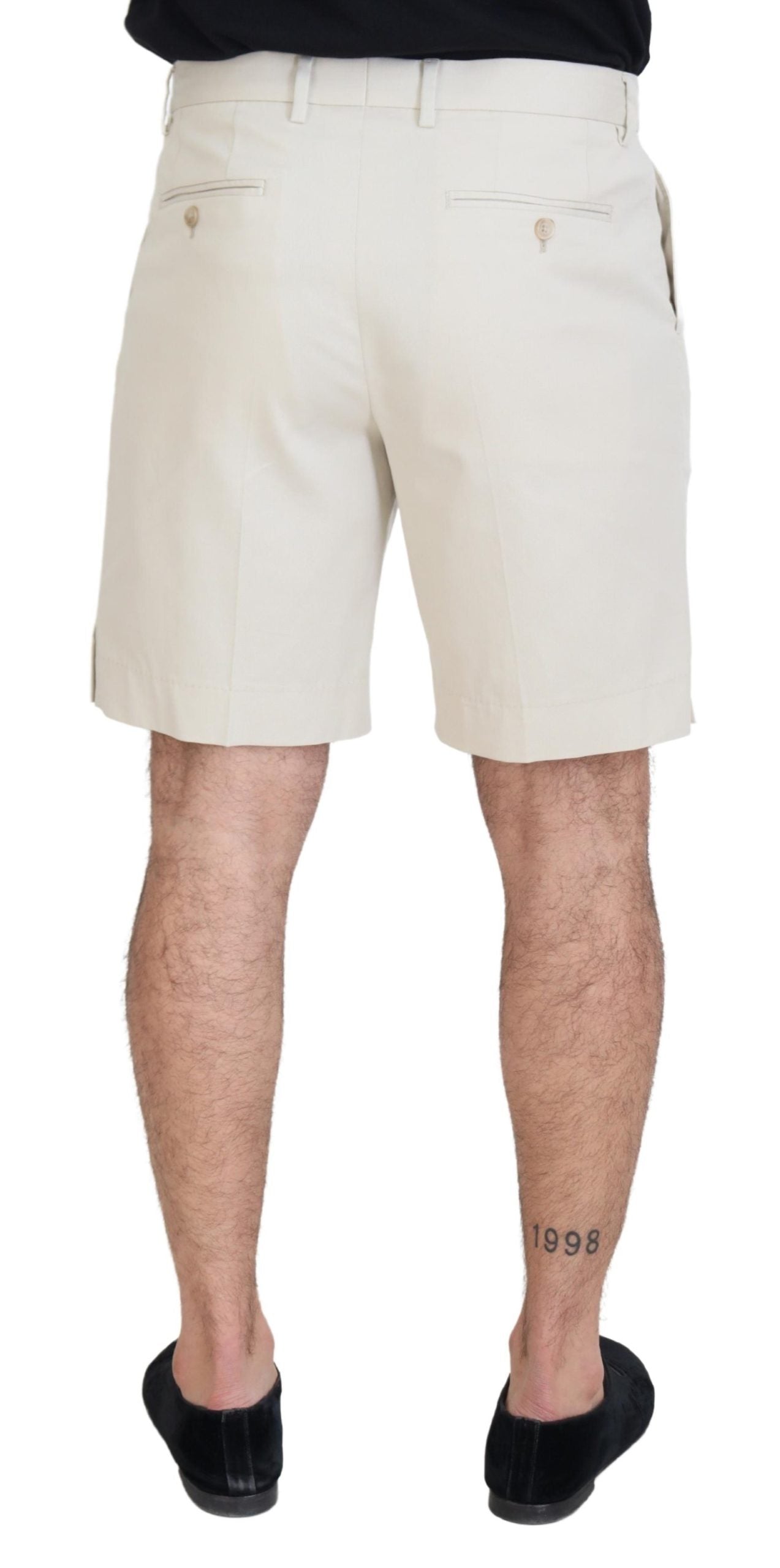 Elegant White Chino Shorts - Summer Essential