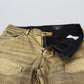 Elegant Gold Denim Elegance