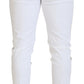Chic Two Tone Cotton Blend Trousers
