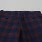 Chic Multicolor Checkered Wool Pants