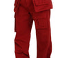 Exquisite Scarlet Carpenter Pants