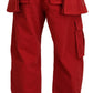 Exquisite Scarlet Carpenter Pants