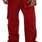 Exquisite Scarlet Carpenter Pants