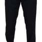 Elegant Black Wool Formal Pants