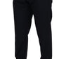 Elegant Black Wool Formal Pants