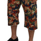 Italian Designer Multicolor Cargo Shorts