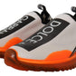 Chic Sorrento Sneakers in White, Orange and Black