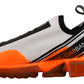 Chic Sorrento Sneakers in White, Orange and Black