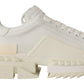 Chic White Super Queen Leather Sneakers