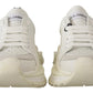 Chic White Super Queen Leather Sneakers
