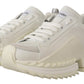 Chic White Super Queen Leather Sneakers