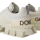 Chic White Super Queen Leather Sneakers