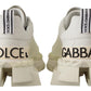 Chic White Super Queen Leather Sneakers