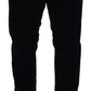 Elegant Slim Black Denim Jeans