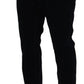Elegant Slim Black Denim Jeans