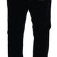 Elegant Slim Black Denim Jeans