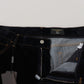 Elegant Slim Black Denim Jeans
