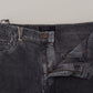 Elegant Gray Corduroy Pants for Men
