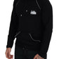 Elegant Black Hooded Pullover Sweater