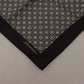Black Patterned DG Logo Square Handkerchief Scarf