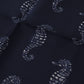 Blue Seahorse DG Printed Square Handkerchief Scarf
