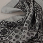 Elegant Grey Silk Square Scarf for Men
