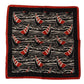 Elegant Silk Men's Scarf with Red Sailboat Print