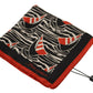 Elegant Silk Men's Scarf with Red Sailboat Print