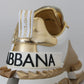Chic White & Gold Leather Super Queen Sneakers