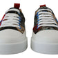 Multicolor Patchwork Lace-Up Sneakers