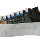 Multicolor Patchwork Lace-Up Sneakers