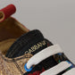 Multicolor Patchwork Lace-Up Sneakers