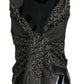 Gray Logo Knit Neck Wrap Shawl Scarf