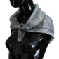 Gray Print Shawl Foulard Branded Scarf