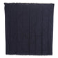 Dark Blue Wool Neck Wrap Shawl Fringes Scarf