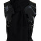 Black Wool Neck Wrap Shawl Fringes Scarf