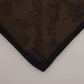 Chic Brown Patterned Square Scarf