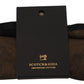 Chic Brown Patterned Square Scarf