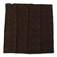 Chic Brown Patterned Square Scarf