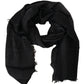 Elegant Fringed Wool Blend Scarf