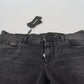 Elegant Gray Washed Denim Pants
