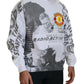Elegant White Crewneck Cotton Sweater