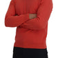 Elegant Orange Crewneck Pullover Sweater