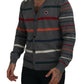 Multicolor Wool Blend Cardigan Sweater