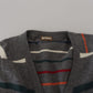 Multicolor Wool Blend Cardigan Sweater